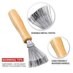 Boao mini cleaning brush with wooden handle for portable touch-ups.