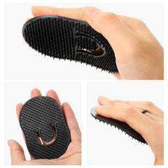 Boao scalp massager brush delivers gentle scalp stimulation.
