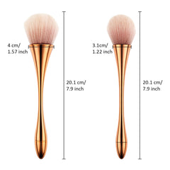 Boao soft synthetic bristles for gentle, non-absorbing makeup application.