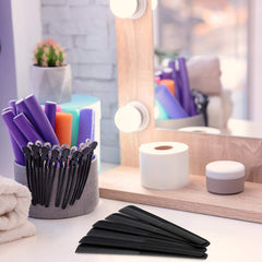 Boao tapered barber comb close-up highlights heat-resistant, smooth-sliding teeth