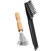 Boao two-piece cleaner set with wooden handle for thorough cleaning