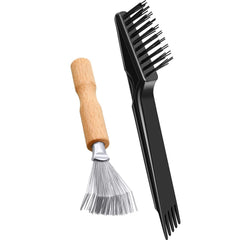 Boao two-piece cleaner set with wooden handle for thorough cleaning