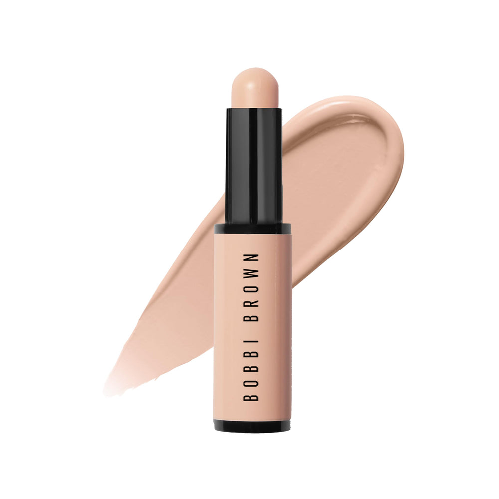Bobbi Brown Skin Corrector Stick packaging shows a portable correction tool for on-the-go use.