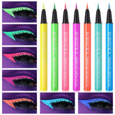 BOBISUKA delineador-uv-brillo-rosa para fiestas y looks brillantes bajo luz negra
