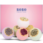 BoboSweeTree bomba de baño con flores reales para un spa en casa