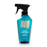 BOD man Fresh Blue Musk bottle front view showing an all-day masculine scent