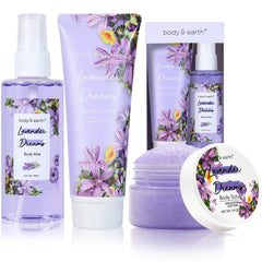 BODY & EARTH caja-regalo Lavanda Suenos para relajación en casa