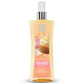 Body Fantasies Cupcake Swirl bottle front view highlights inviting gourmand scent for daily wear
