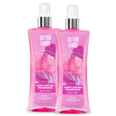 Body Fantasies Signature cotton candy bottle pour, ideal for daily wear.