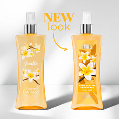 Body Fantasies Signature Vanilla pump close-up for easy spray.