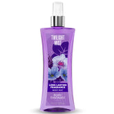 Body Fantasies Twilight Mist bottle highlights oriental floral scent for evening wear.