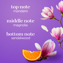Body Fantasies Twilight Mist close-up reveals coconut top notes and plum.