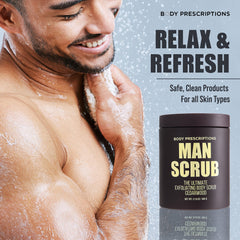 Body Prescriptions exfoliante corporal masculino: textura con gránulos suaves para piel más lisa