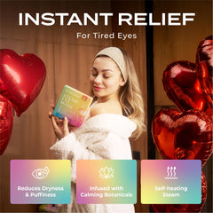 Body Restore self-heating eye mask lavender pack with relaxing aroma.