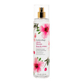 Bodycology Cherry Blossom Fragrance Mist bottle highlights long-lasting fragrance.