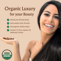 Hair care use with jojoba oil for shine and manageability