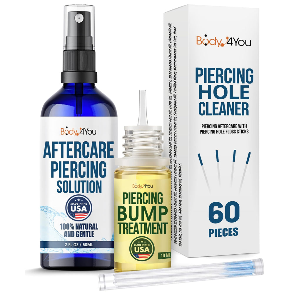 BodyJ4You spray de cuidado piercing, higiene suave para perforaciones nuevas.