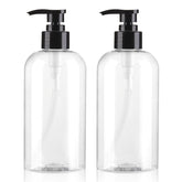 Boenoea empty pump bottle front view for organized bathroom storage and easy dispensing.
