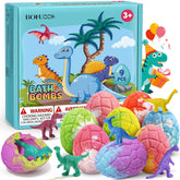 Bofuoos dinosaur bath bombs with egg inside for a playful surprise