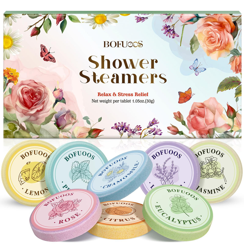 Bofuoos lavender shower steamer for relaxation at home.