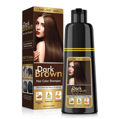 BOJICA Hair Dye Shampoo bottle and pour showing compact 150ml packaging for on-the-go use