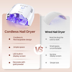 BOLASEN 24 LED beads deliver even coverage for gel nails curing.