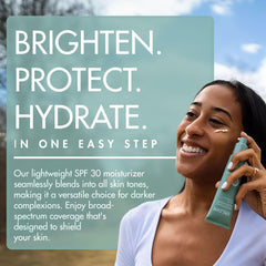 Bolden aplicación suave de SPF30, lista para combinar con maquillaje.