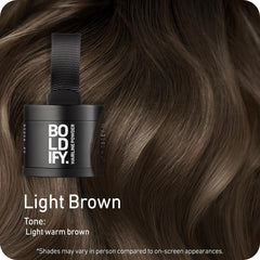 Boldify gray hair concealment compact delivers a natural look with minimal mess