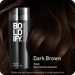 Boldify applying fibers to conceal thinning areas.