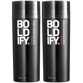 Boldify Hair Fibers crown area blend for fuller roots.
