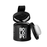 Boldify Hairline Powder compact open demonstrates quick, mess-free root coverage.