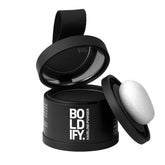 Boldify Hairline Powder compact demonstrates portable coverage for grey roots