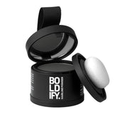 Boldify Hairline Powder compact-application for natural dark gray root touch-ups