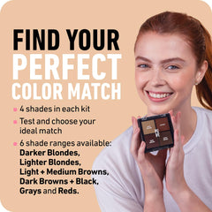Boldify Hairline Powder lighter blondes swatch for natural blend