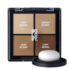 Boldify Hairline Powder Sample Kit: four shade swatches for easy gray coverage.
