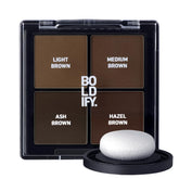 Boldify Hairline Powder Sample Kit with four shade swatches for color matching