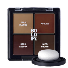 Boldify Hairline Powder Sample Kit with red shade swatches for easy shade matching