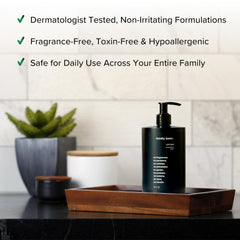 Boldly Basic etiqueta dermatologicamente probada, da confianza para uso diario.