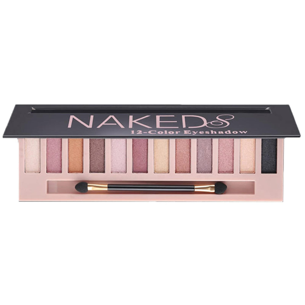 BOLOPER 12-color nude eyeshadow palette compact offers versatile neutrals for daily looks.