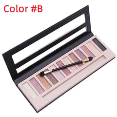 BOLOPER 12-color nude eyeshadow palette wet-dry allows bold smokey or subtle daytime styles.
