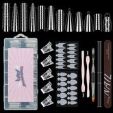 BOMOQING nail dual forms showcase 12 styles for versatile extensions.
