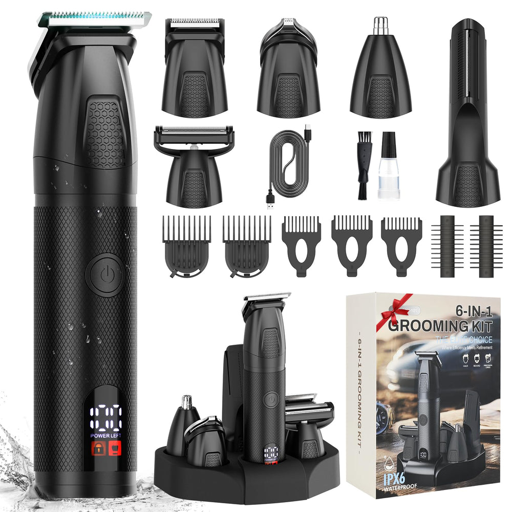 Bomxin 6-in-1 kit packaging showcases an all-in-one grooming solution for home use.