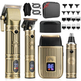 Bomxin hair clippers kit close-up showing adjustable blades for precise styling