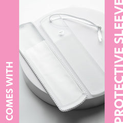Bona Fide Beauty travel-friendly foot file fits its sleeve for on-the-go pedicures.