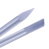 Bona Fide Beauty glass cuticle pusher in blue for gentle cuticle care.