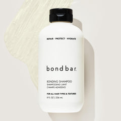 Bondbar Champú Reparador etiqueta detallada con ingredientes claros.
