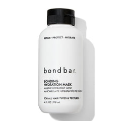 Bondbar mascarilla de hidratación para unión capilar dañada brinda brillo y suavidad.