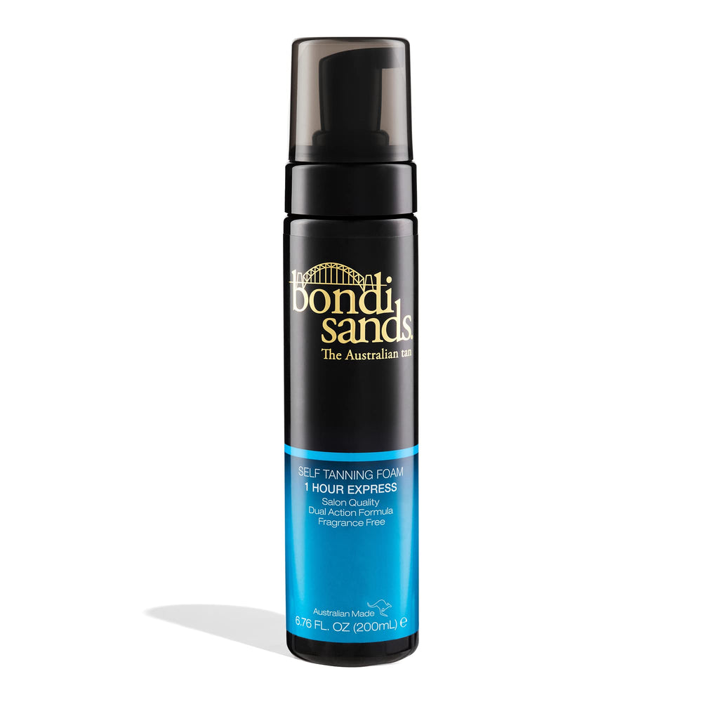 Bondi Sands 1 Hour Express Foam bottle dispense enables easy, even application.