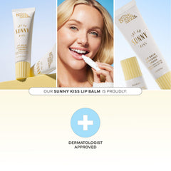 Bondi Sands Sunny Kiss SPF 60 aplicación suave que hidrata labios.