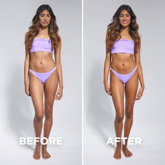 Bondi Sands Technocolor Magenta color guide helps visualize development on olive to deep tones.